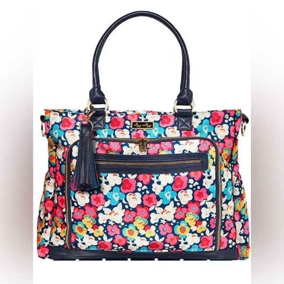 Itzy Ritzy Handbags - Itzy Ritzy Posy Pop Tribe Tote Diaper Bag - Floral